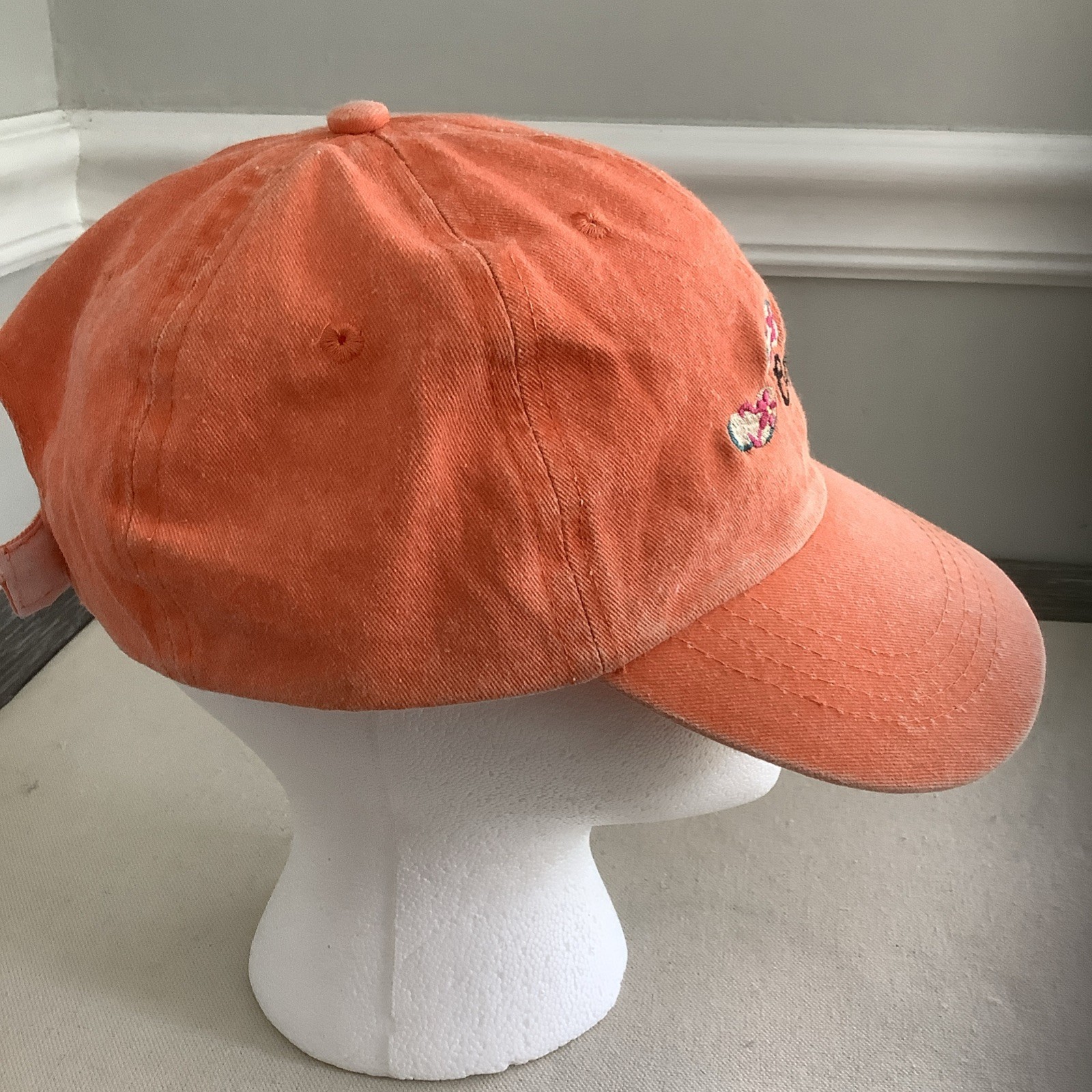 CAPE COD Hat Orange Cap Strap Back Adjustable Fad… - image 6