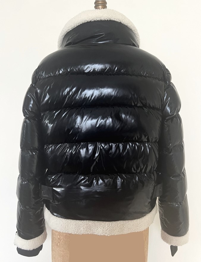 SAM. Black Gloss Down Puffer Jacket Oversized she… - image 7