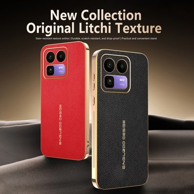For Realme Neo8 5G, Luxury Litchi Texture PU Leather Hybrid Armor Plated Case