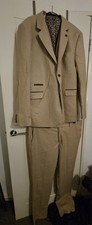 3 Piece Prince Of Wales Check Suit Jacket Size 48 R and trousers 42R Slim Fit
