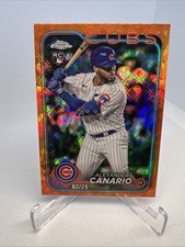 Alexander Canario Orange Refractor /25 RC Logofractor 2024 Topps Chrome #174