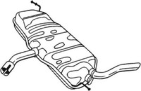 Bosal EndschalldäMpfer NachschalldäMpfer 233-077 FüR Seat Leon Altea 1P1 5P1 16V