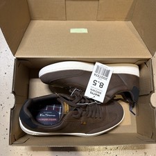 Ben Sherman Watts Men s Brown Wool Lace Up Sneakers Memory Foam Size 8.5