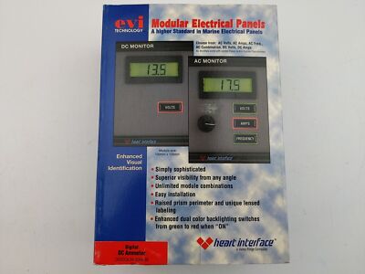 Heart Interface EVI 84-5004-03 Modular Electrical Panel Digital DC Ammeter AMP