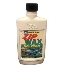 Turtle Wax ZIP WAX Vintage 1983 Auto Car Wash Shines as it Washes