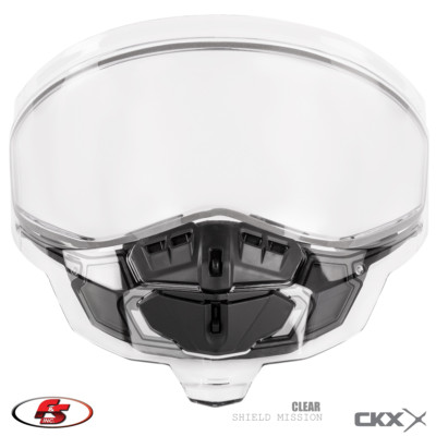 NEW CKX MISSION Snowmobile helmet CLEAR Dual pane shield
