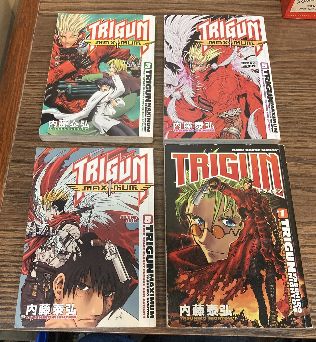 Trigun Manga Vol 1, 3, 5, 8 English Dark Horse Yasuhiro Nightow