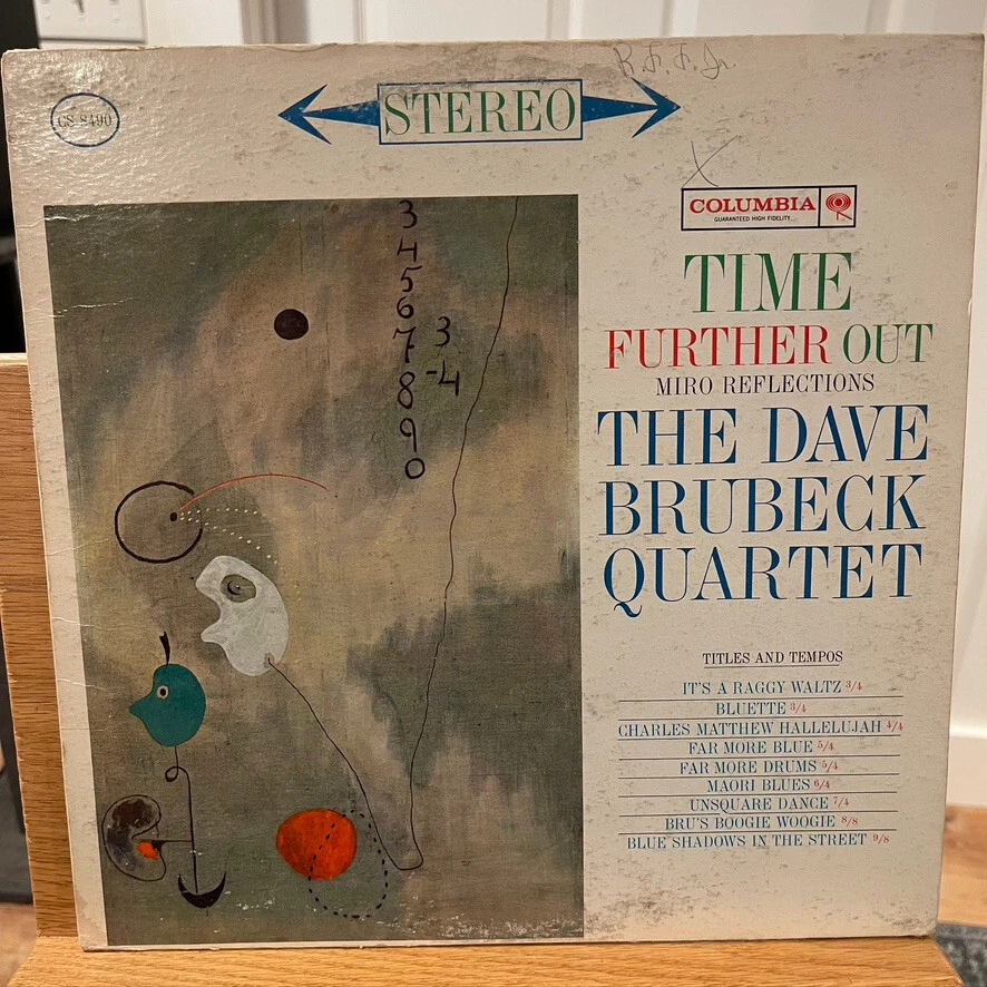 Dave Brubeck квартет время дальше вне виниловая пластинка Columbia CS 8490 1-й пресс 6 глаз - Изображение 2 из 4