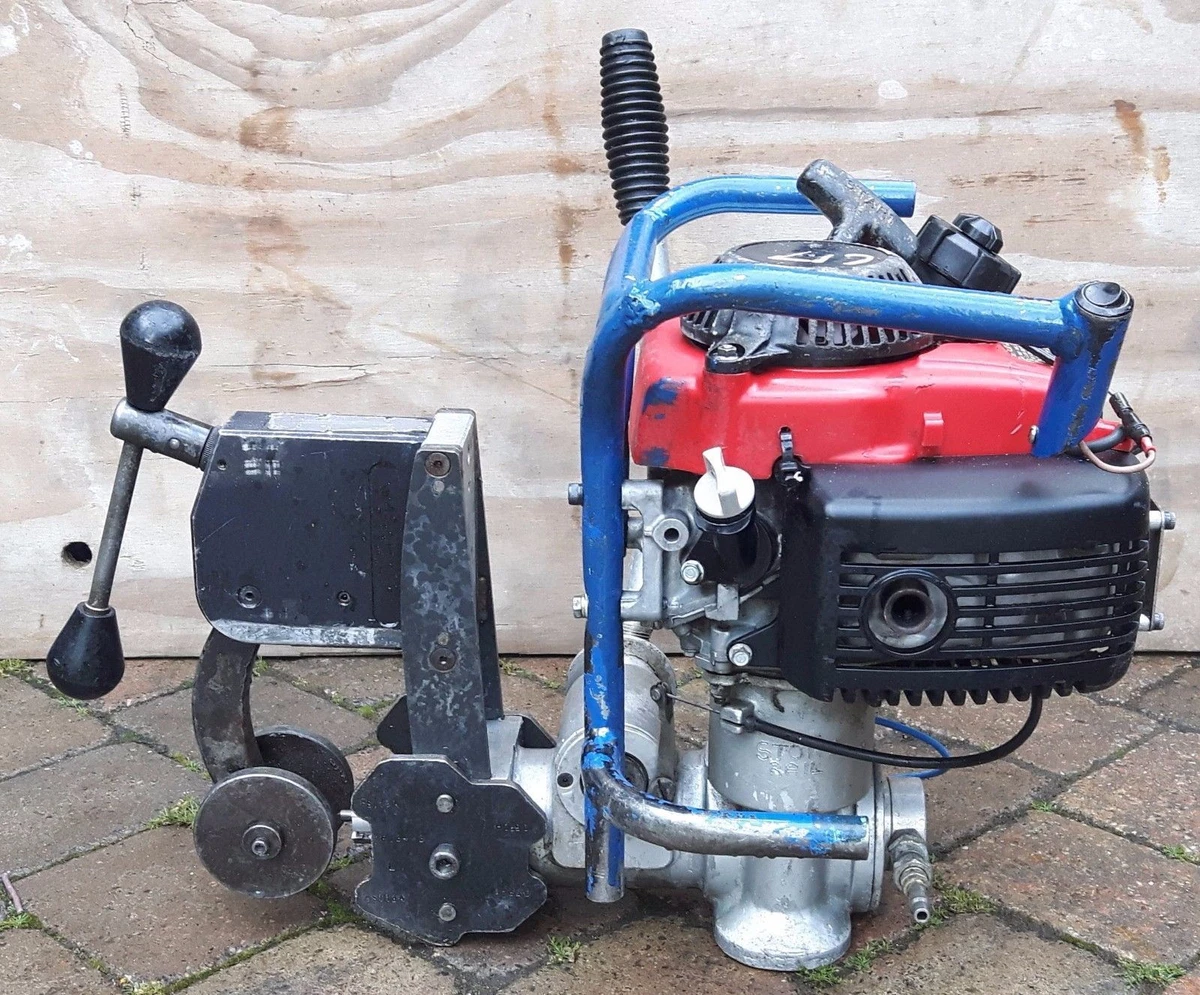one Cembre Honda 4 stroke petrol gas rail railway drill bance