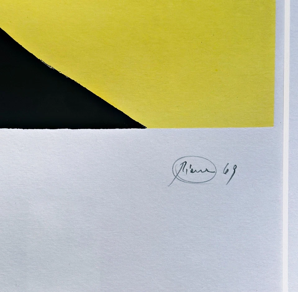 Otto Piene "Telemagisch, 1969", Farbserigrafie, signiert und limitiert - Bild 3 von 4