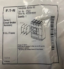 EATON CUTLER HAMMER IPB34 K&J Frame Interphase Barrier Kit 4222B10G02 IPB3 KD JD