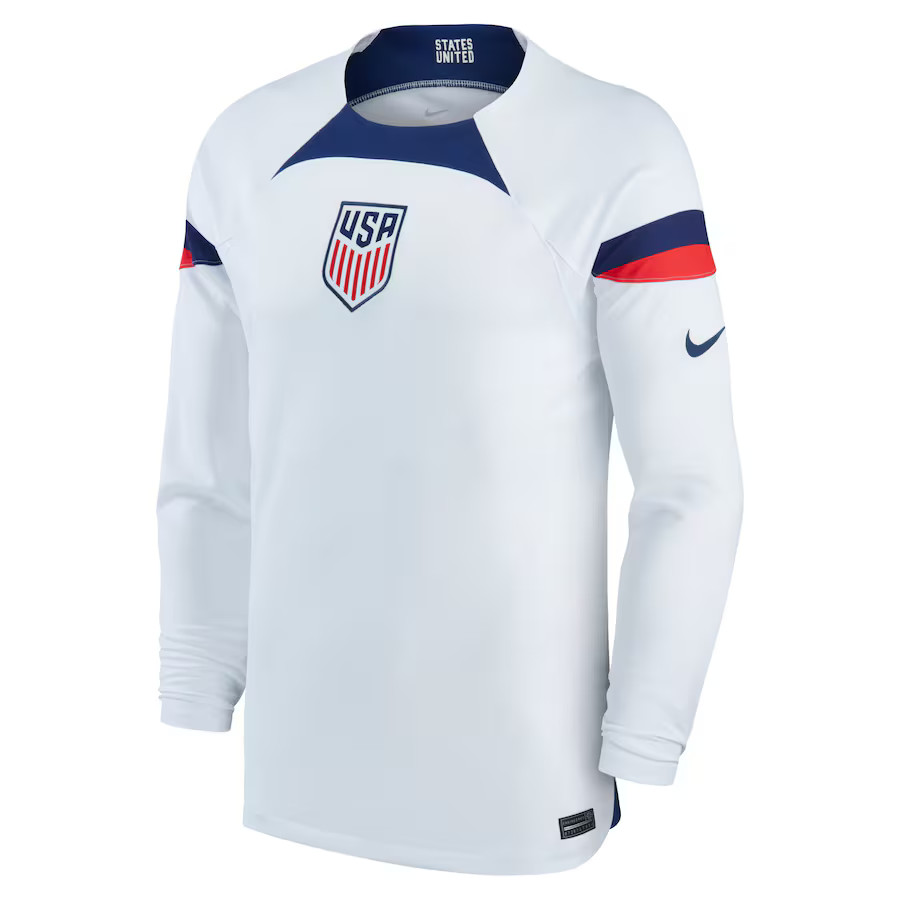 Nike USA USMNT home stadium jersey for men long sleeve - DN0673-101