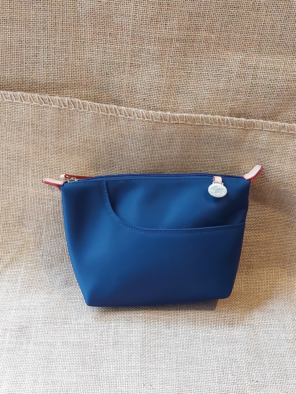 RADLEY Navy Blue Large SHOULDER BAG Matching Cosmetic Bag/Dust Bag Small Defect eBay
