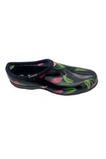 Sloggers Tulips Waterproof Garden Shoe w/ Comfort Insole Black