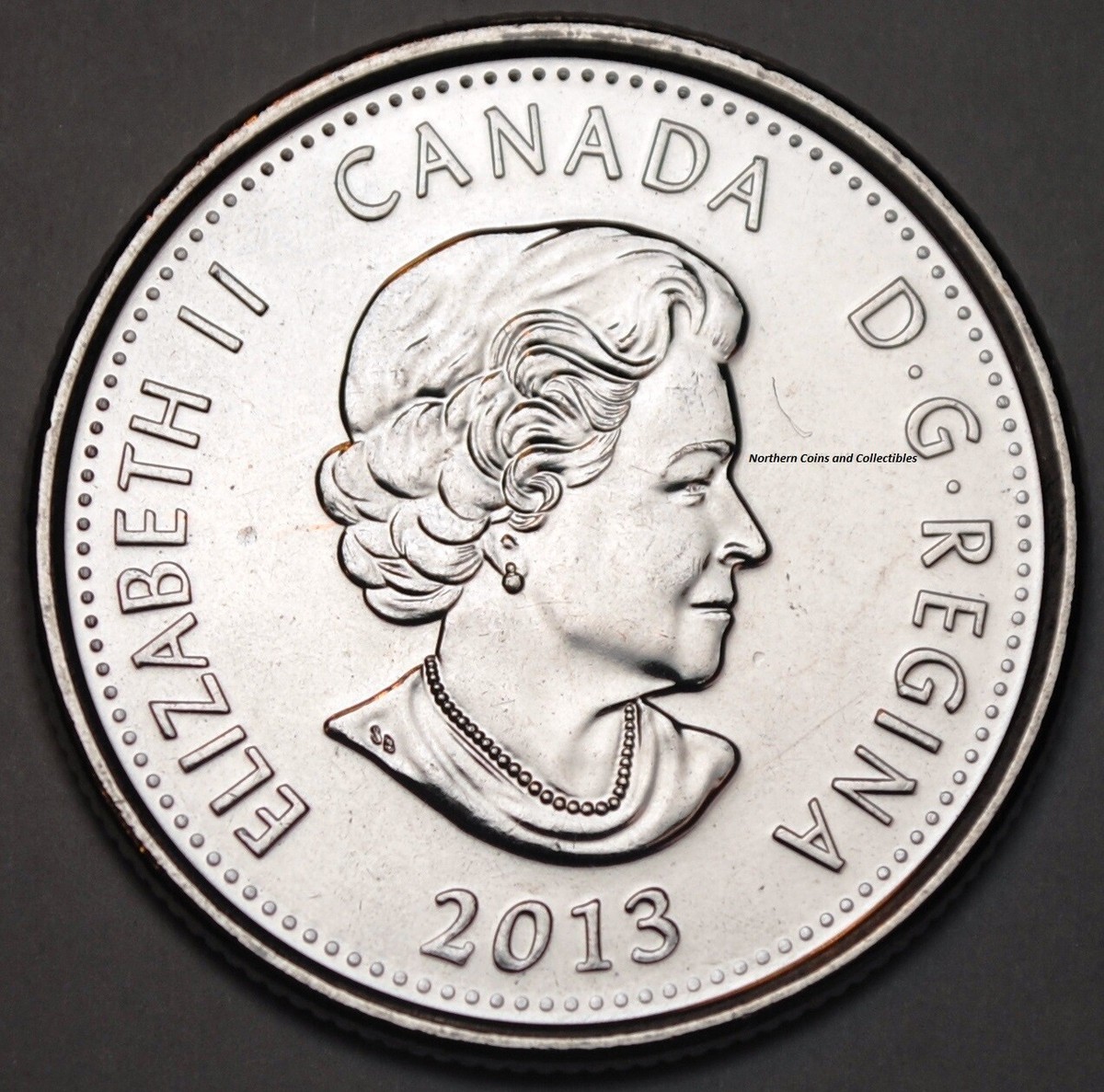 Canada 2013 Salaberry 25 cents Nice UNC from roll - BU Canadian