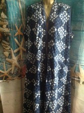 Fantastic Ladies Blue Orvis Boho Hippy Maxi Waistcoat, Lined, Large, Pockets,vgc