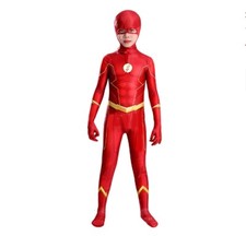 Kids The Flash Season 8 Jumpsuit W/Mask Superhero Outfit Cosplay Costume