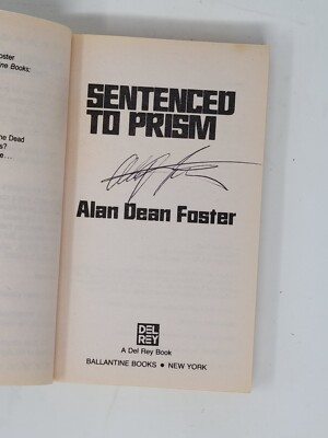 ALAN DEAN FOSTER SIGNED 1ST- Sentenced to Prism, Humanx