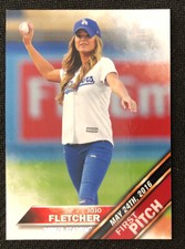 2016 Topps Update JoJo Fletcher Bachelorette Dodgers Stadium First Pitch Card 