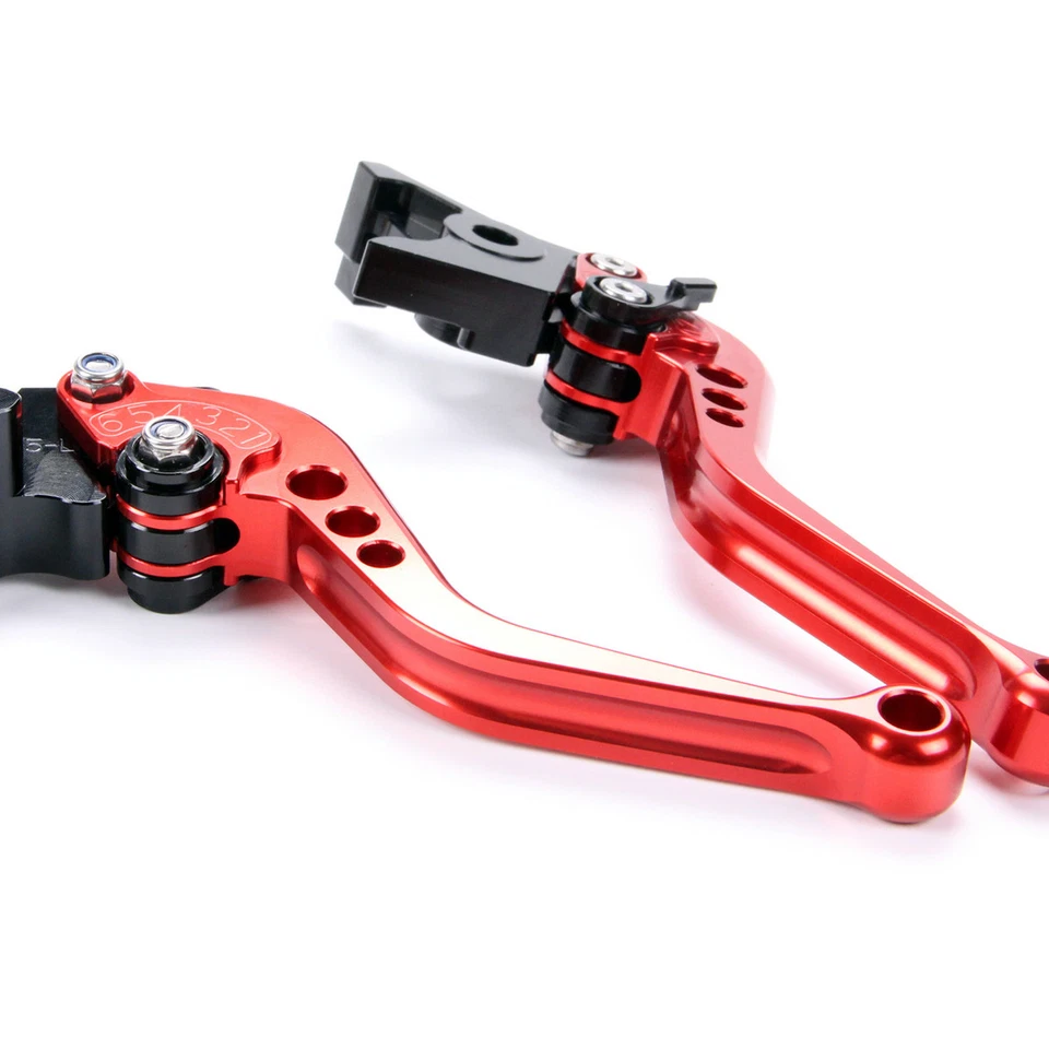 Anodized Short Brake Clutch Levers For Husqvarna SM 610/R 2008-2009-2010 Red - Изображение 4 из 4