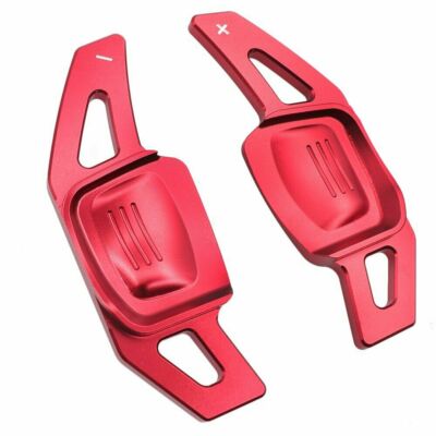 Red Steering Wheel Paddle Shifter Extension For VW Tiguan Golf 7 MK7 Passat B8