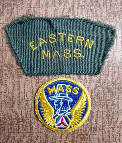 Massachusetts Patches; Eastern Mass, MA National Guard Lot of (2) Vintage