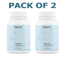 Mars by GHC Surge Max Contains Shilajit Ashwagandha Gokshura FreeShip 60Caps x 2