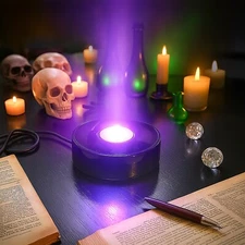 UV LED 395nm Blacklight Display Base-Uranium Glass & Fluorescent Art-Gloss Black