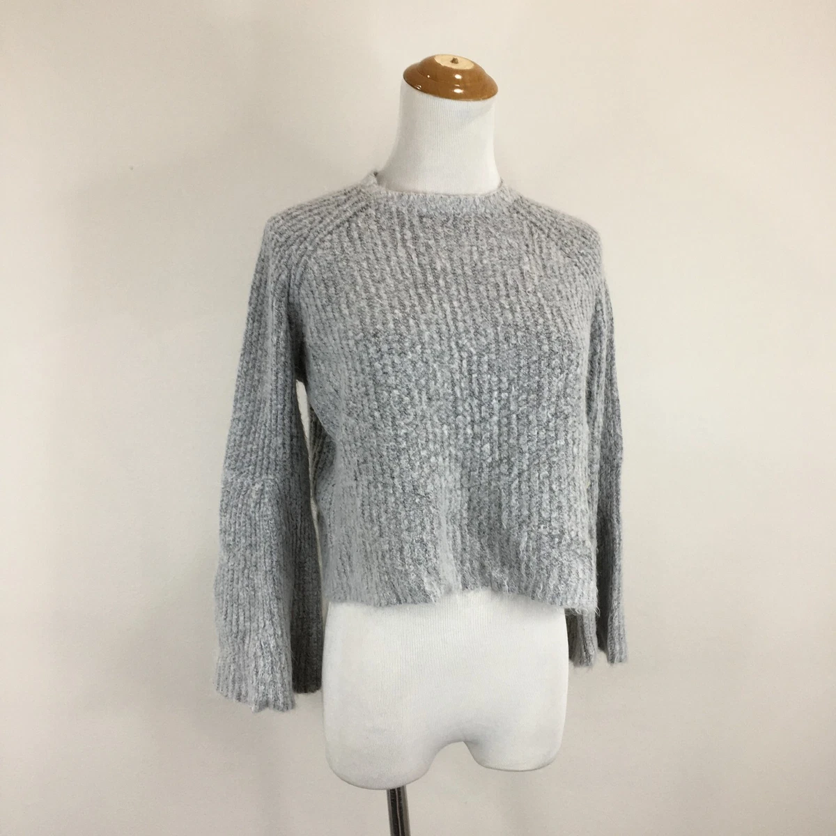 Maglione Donna Nitrogen, Pullover Con Allacciatura Laterale, Grigio Chiaro, Taglia M