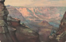 Postcard Grand Canyon National Park from a painting Unposted VTG VPC02.