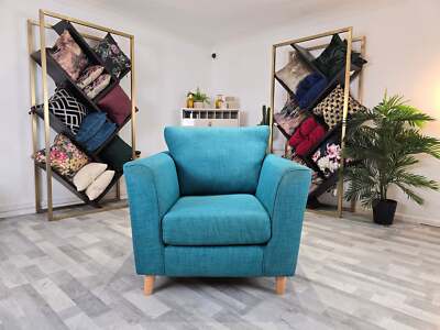 Layla Seater Fabric Chair Novak Teal UK