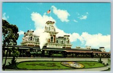 Steam Train Departs Main Street, Walt Disney World, Florida, Vintage Postcard #2