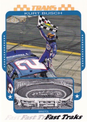 PRESSEAUSWEIS 2007 TRAKS KURT BUSCH #H92 23/50 HOLOFOIL PARALLEL CARD
