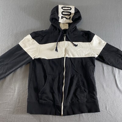 Zoo York Sweater Mens Medium Black Long Sleeve Full Zip Hoodie