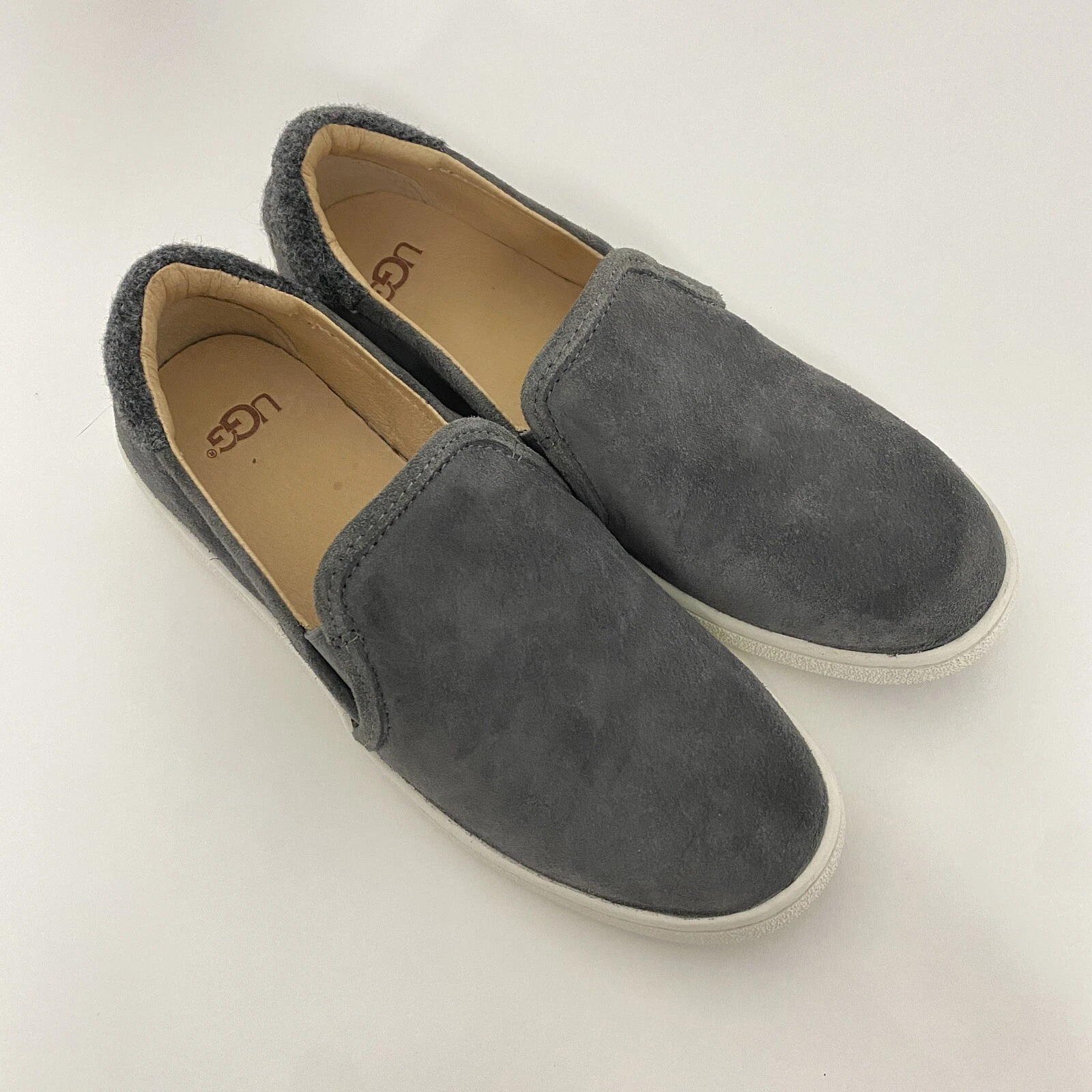 Mocassini UGG donna Cas sneakers slip on casual comodi taglia 6 grigio scamosciato