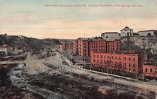 Hot Springs South Dakota Minnekahta St Battle Mtn National Sanitarium Postcard