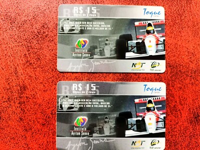 AYRTON SENNA FORMULA ONE PHONE CARD BRAZIL R$ 15 MCLAREN P1 