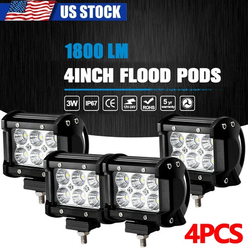 6x 18W LED luce da lavoro 12V 24V proiettore offroad per escavatore trattore proiettori IP67