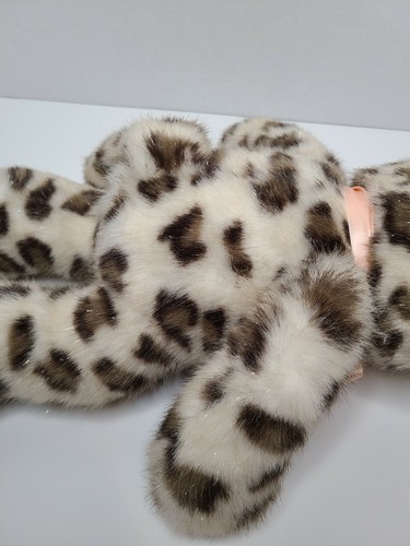Build A Bear Spotted Leopard 16" Plush W/ Pink Bow. Fur has Sparkles - Picture 12 of 12