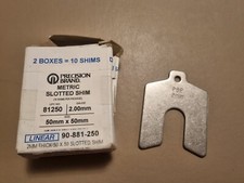 Image of Precision Brand Metric Slotted Shim 2mm 50mm X 50mm 81250