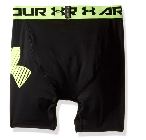 Under Armour Heatgear Mid Shorts Underwear Black L141046 Boy's Size YLG - Picture 3 of 3