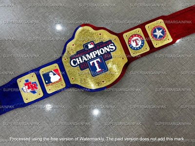 Texas Rangers World Series 2023 Champions Championship Belt