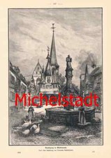 d101 864 Redelsheimer Marktplatz Michelstadt  Druck 1903 !!