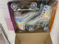 Impala Womens Size 10 Quad Roller Skates Vegan Holographic Sidewalk Skates