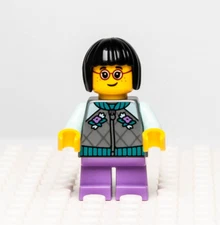 LEGO Minifigure Child Girl Silver Jacket, Chinese New Year 80108 (hol262)