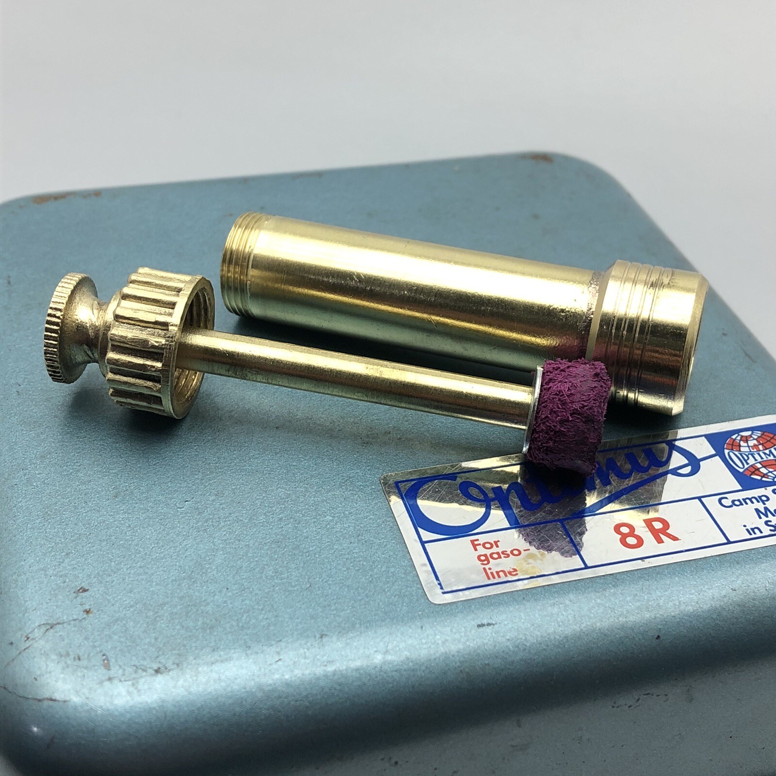 Optimus Stove Brass Mini Pump Short  8R 99 199 111 Svea 123