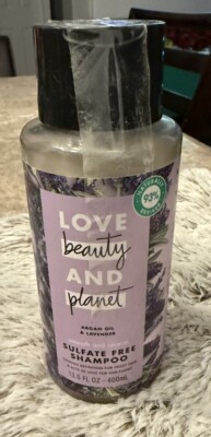 Love Beauty & Planet Argan Oil And Lavender Sulphate Free Shampoo 13.5 Oz Sealed