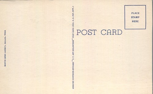 Merchandise Mart Dallas Texas 1953 Postcard - Picture 2 of 2