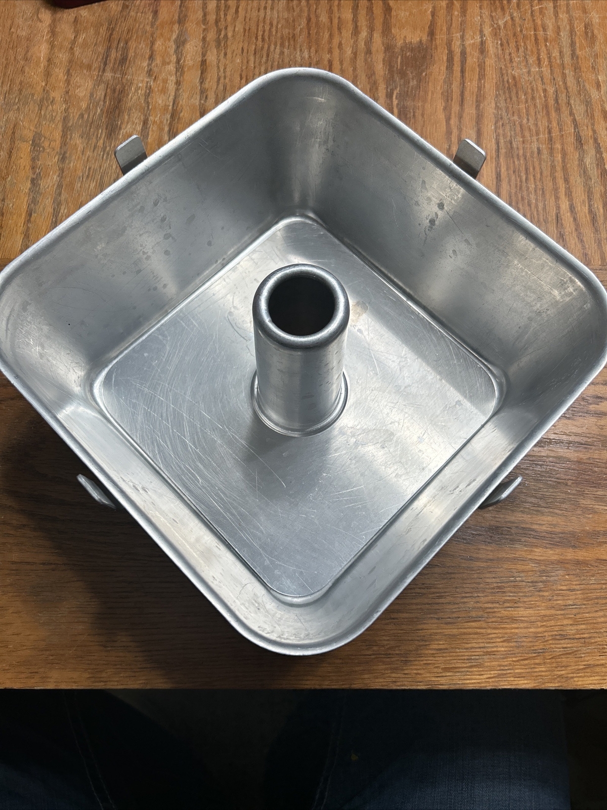 Wear Ever 2740 Square Angel Food Cake Pan Bundt Tube 9" x 9' x 4 1/8" Vintage eBay