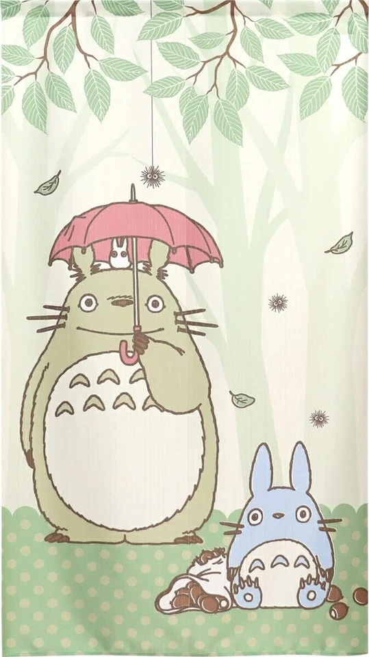 Japanese Noren "My Neighbor Totoro" Curtain 33.5" x 59" Studio Ghibli Tapestry - Image 2 of 4